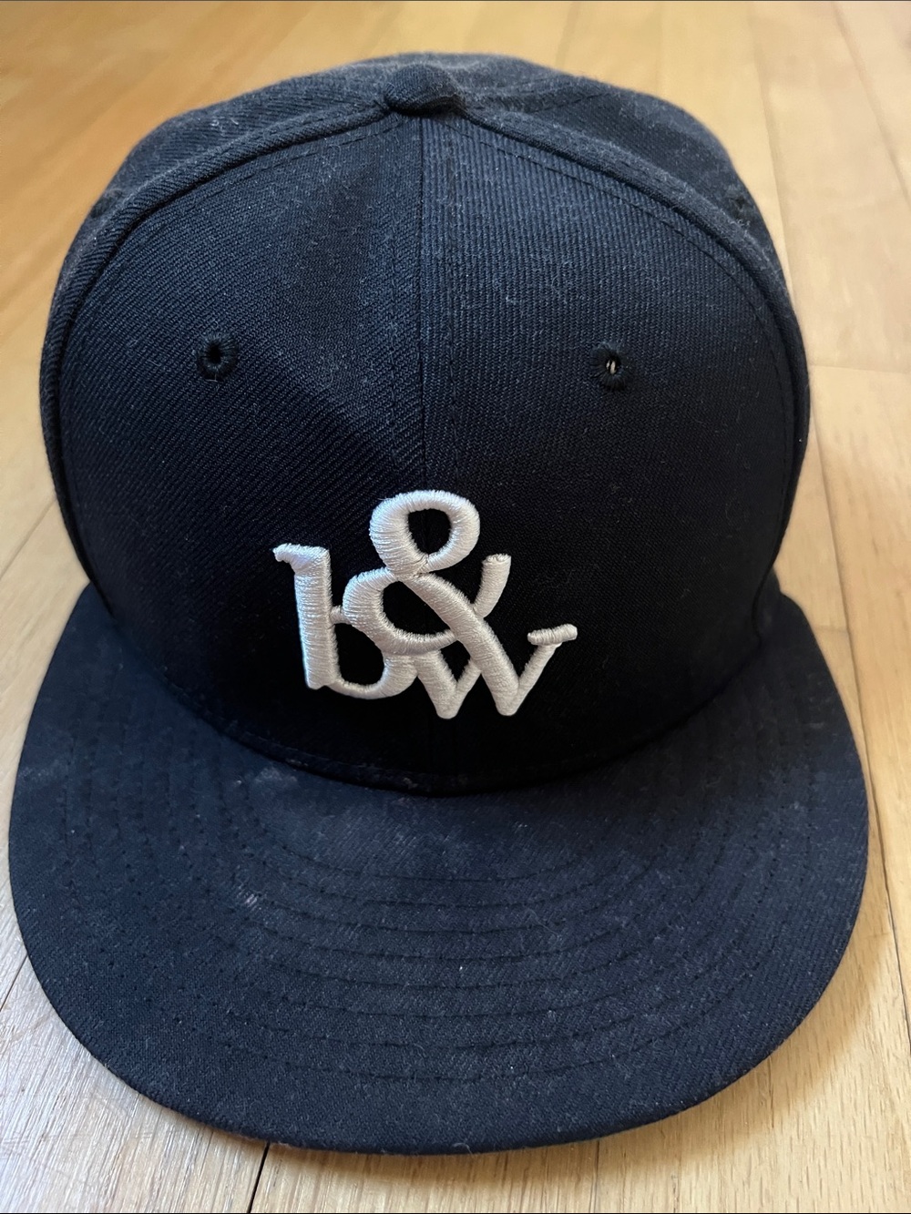 Blackstock & Weber navy new era Cap with White Embroidered Logo 7 1/2
